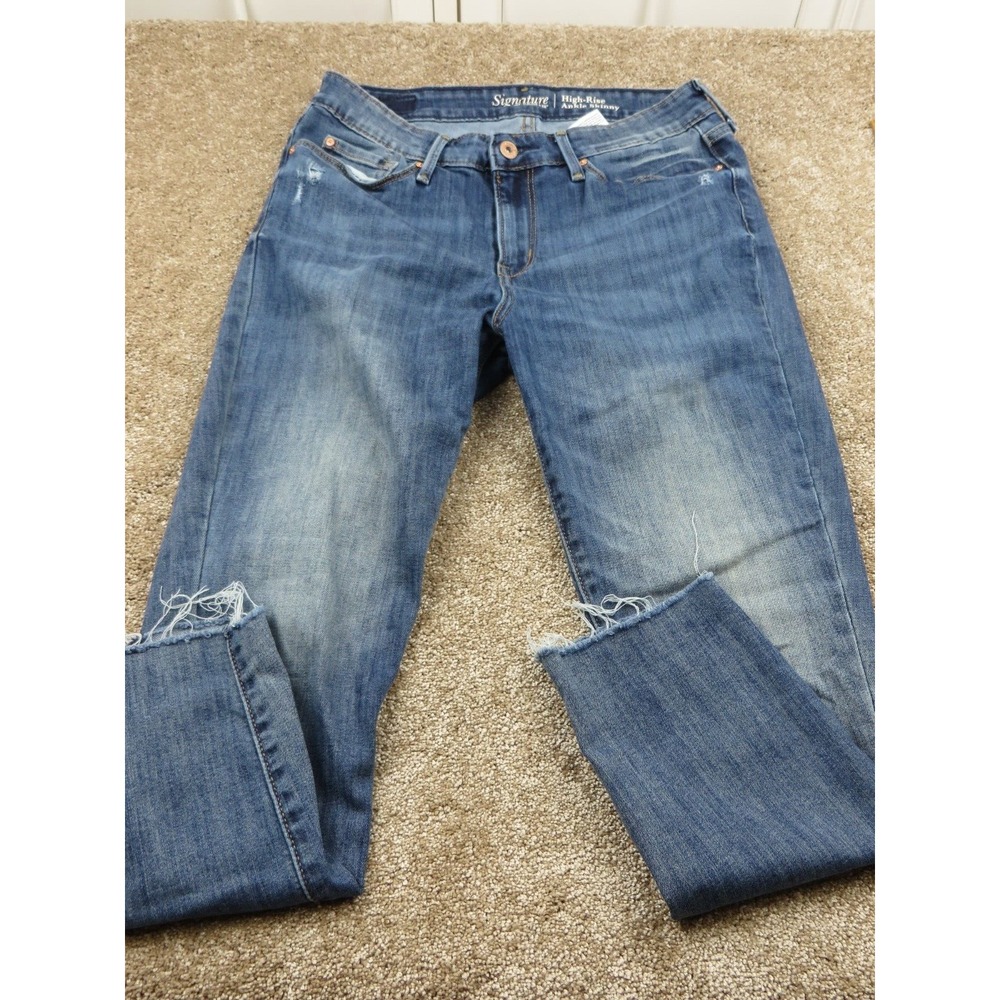 Levis High Rise Ankle Skinny Womens Jeans Size 6 Waist 28 Inseam 24 1/2 Cut Off